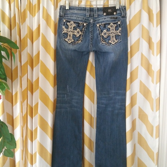 Miss Me Denim - Miss me size 28 bootcut rhinestone jeans
